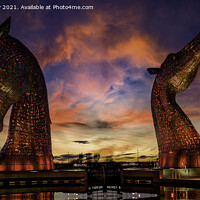 Buy canvas prints of The Kelpies by K7 Photography