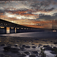 Buy canvas prints of The Majestic Oresund Bridge by K7 Photography