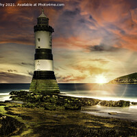 Buy canvas prints of Penmon Lighthouse by K7 Photography