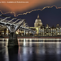 Buy canvas prints of London's Iconic Night View by K7 Photography