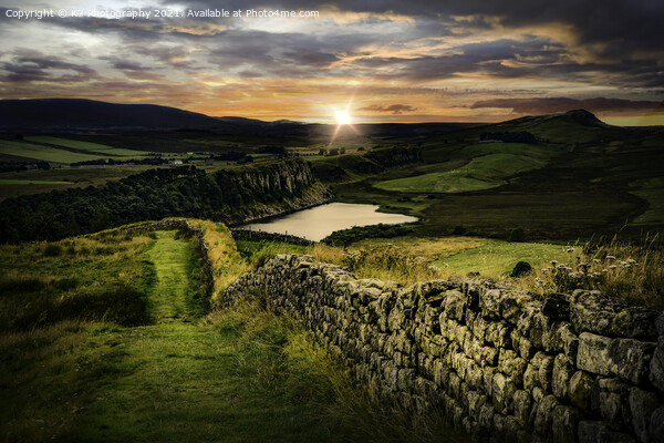 Hadrians Wall, Northumberland Picture Board by K7 Photography