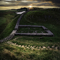 Buy canvas prints of Hadrians Wall Sunrise by K7 Photography