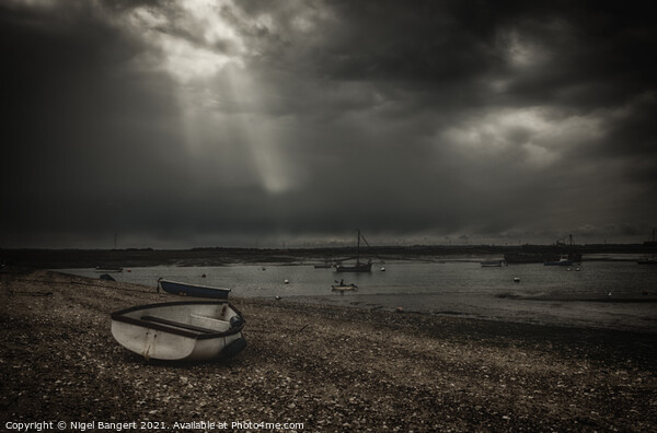 Rowing Ashore  Picture Board by Nigel Bangert