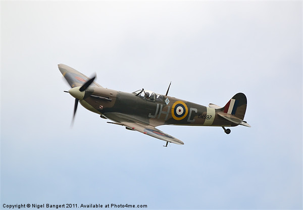 Spitfire Picture Board by Nigel Bangert