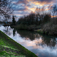 Buy canvas prints of River Sunset by Nigel Bangert