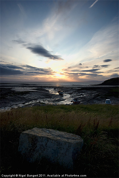Estuary Sunset Picture Board by Nigel Bangert