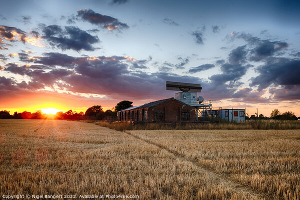 Radar Sunset Picture Board by Nigel Bangert