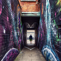 Buy canvas prints of Graffiti Alley by Nigel Bangert