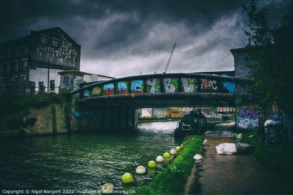 Graffiti Bridge Picture Board by Nigel Bangert