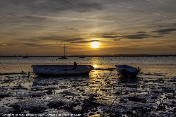 Low Tide Sunset Picture Board by Nigel Bangert