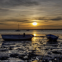 Buy canvas prints of Low Tide Sunset by Nigel Bangert
