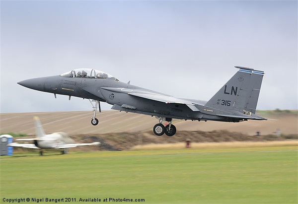USAF F-15E Strike Eagle Picture Board by Nigel Bangert