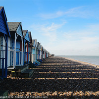 Buy canvas prints of Beach Huts at Herne Bay by Nigel Bangert