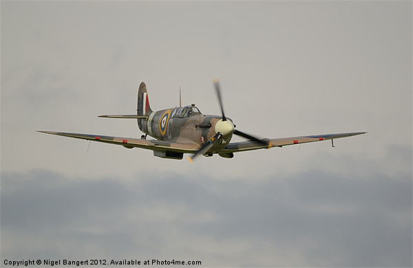 Spitfire BM597 JH-C Picture Board by Nigel Bangert