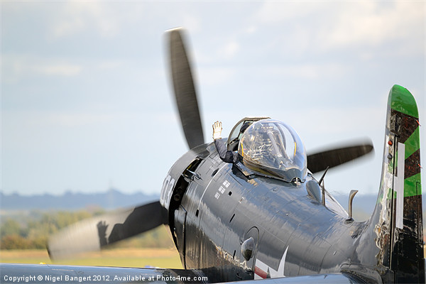 Douglas AD-4NA Skyraider Picture Board by Nigel Bangert
