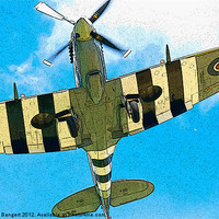 Buy canvas prints of Spitfire by Nigel Bangert