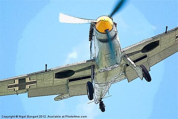 Hispano HA-1112-M1L Buchon Picture Board by Nigel Bangert