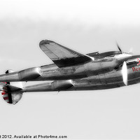 Buy canvas prints of Lockheed P-38L Lightning by Nigel Bangert