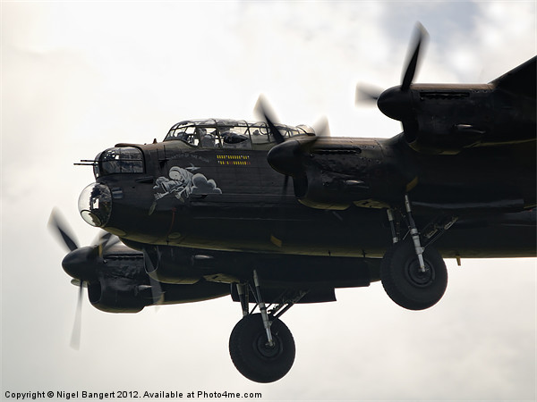 Lancaster Bomber EE139 Picture Board by Nigel Bangert