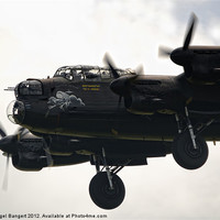 Buy canvas prints of Lancaster Bomber EE139 by Nigel Bangert