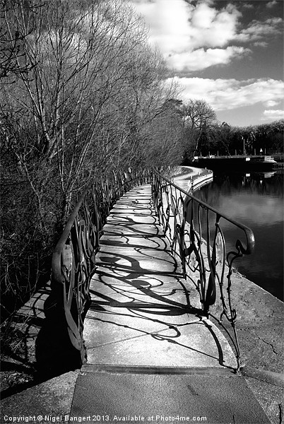 Parndon Mill Bridge Picture Board by Nigel Bangert