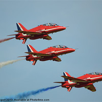 Buy canvas prints of The Red Arrows by Nigel Bangert