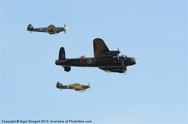 The Battle of Britain Memorial Flight Picture Board by Nigel Bangert