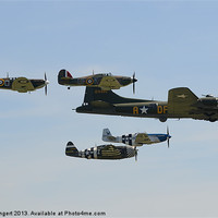 Buy canvas prints of Sally B and Eagle Squadron by Nigel Bangert
