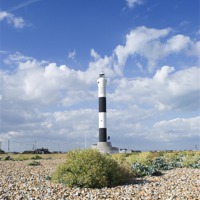 Buy canvas prints of Dungeness Lighthouse by Nigel Bangert
