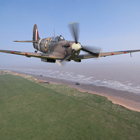 Buy canvas prints of Spitfire Patrol by Nigel Bangert