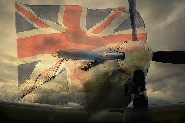 Grace Spitfire ML407 Picture Board by Nigel Bangert