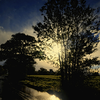Buy canvas prints of Sunset after Rain by Nigel Bangert