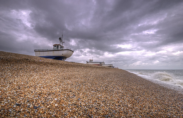 Fishing Boats at Dungeness Picture Board by Nigel Bangert