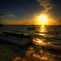 Buy canvas prints of West Mersea Sunset by Nigel Bangert