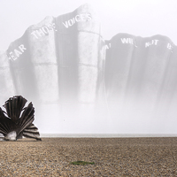 Buy canvas prints of Scallop Sculpture by Nigel Bangert