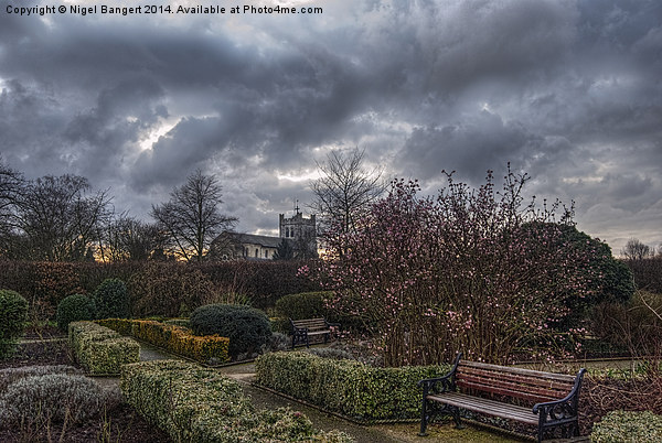  Waltham Abbey Gardens Picture Board by Nigel Bangert