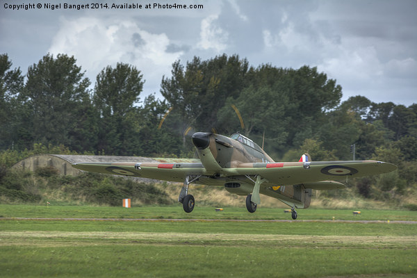  Mark 1 Hawker Hurricane Picture Board by Nigel Bangert