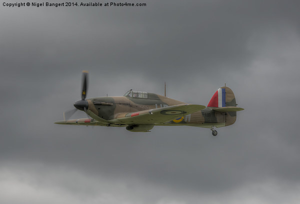  Mark 1 Hawker Hurricane Picture Board by Nigel Bangert