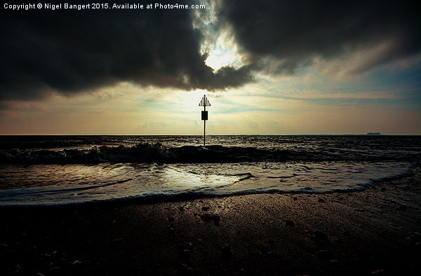  Mersea Island Tide Picture Board by Nigel Bangert