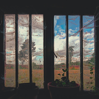 Buy canvas prints of  The Potting Shed Window  by Nigel Bangert