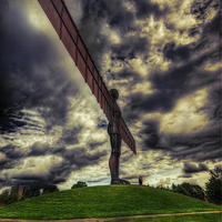 Buy canvas prints of  Angel of the North by Nigel Bangert