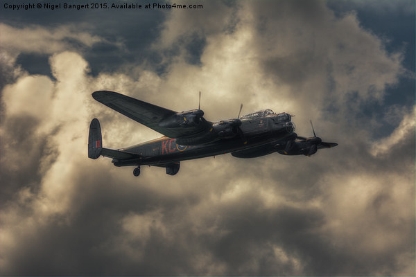  BBMF Lancaster Bomber Picture Board by Nigel Bangert