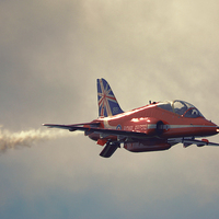 Buy canvas prints of    The Red Arrows  by Nigel Bangert