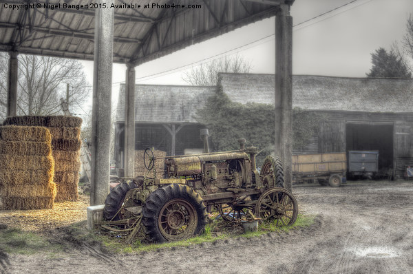   Essex Farm Tractor Picture Board by Nigel Bangert