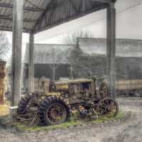 Buy canvas prints of   Essex Farm Tractor by Nigel Bangert