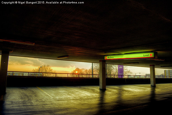  Multi-Storey Sunset Picture Board by Nigel Bangert