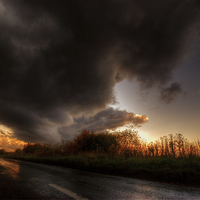 Buy canvas prints of  Stormy Skies by Nigel Bangert