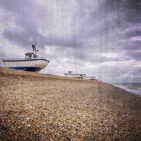 Buy canvas prints of  Fishing Boats at Dungeness by Nigel Bangert