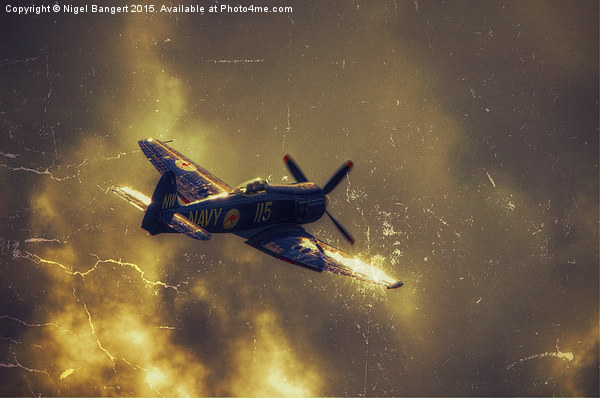 Hawker Sea Fury Picture Board by Nigel Bangert