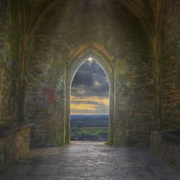 Buy canvas prints of   Sunset at St Michael’s Tower by Nigel Bangert